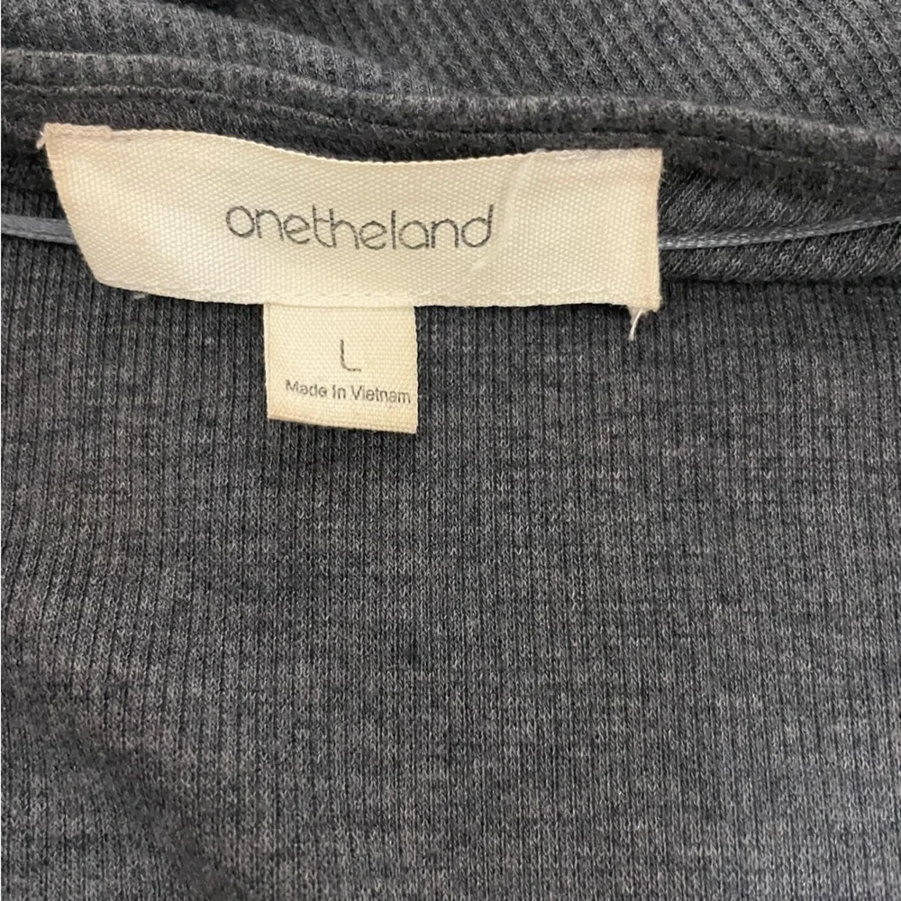 Onetheland Long Gray Cardigan womens size Large